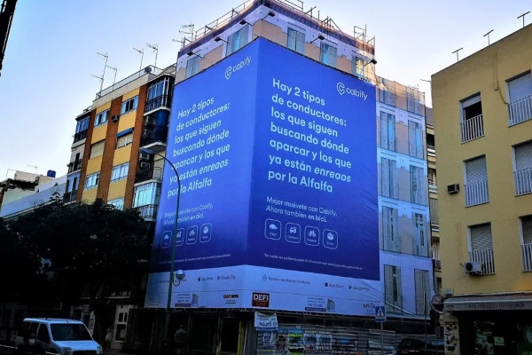 Publicidad en muros de edificios