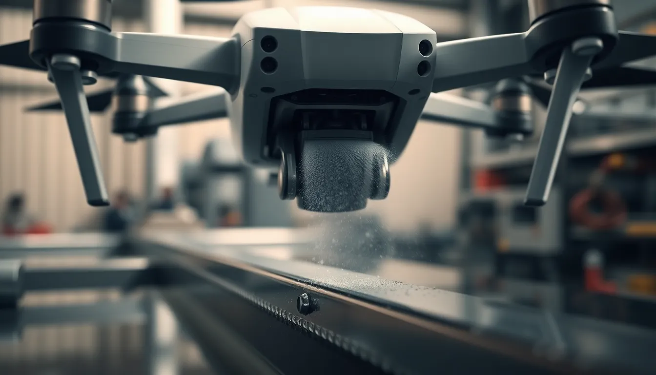 Cómo funcionan los drones para limpieza industrial