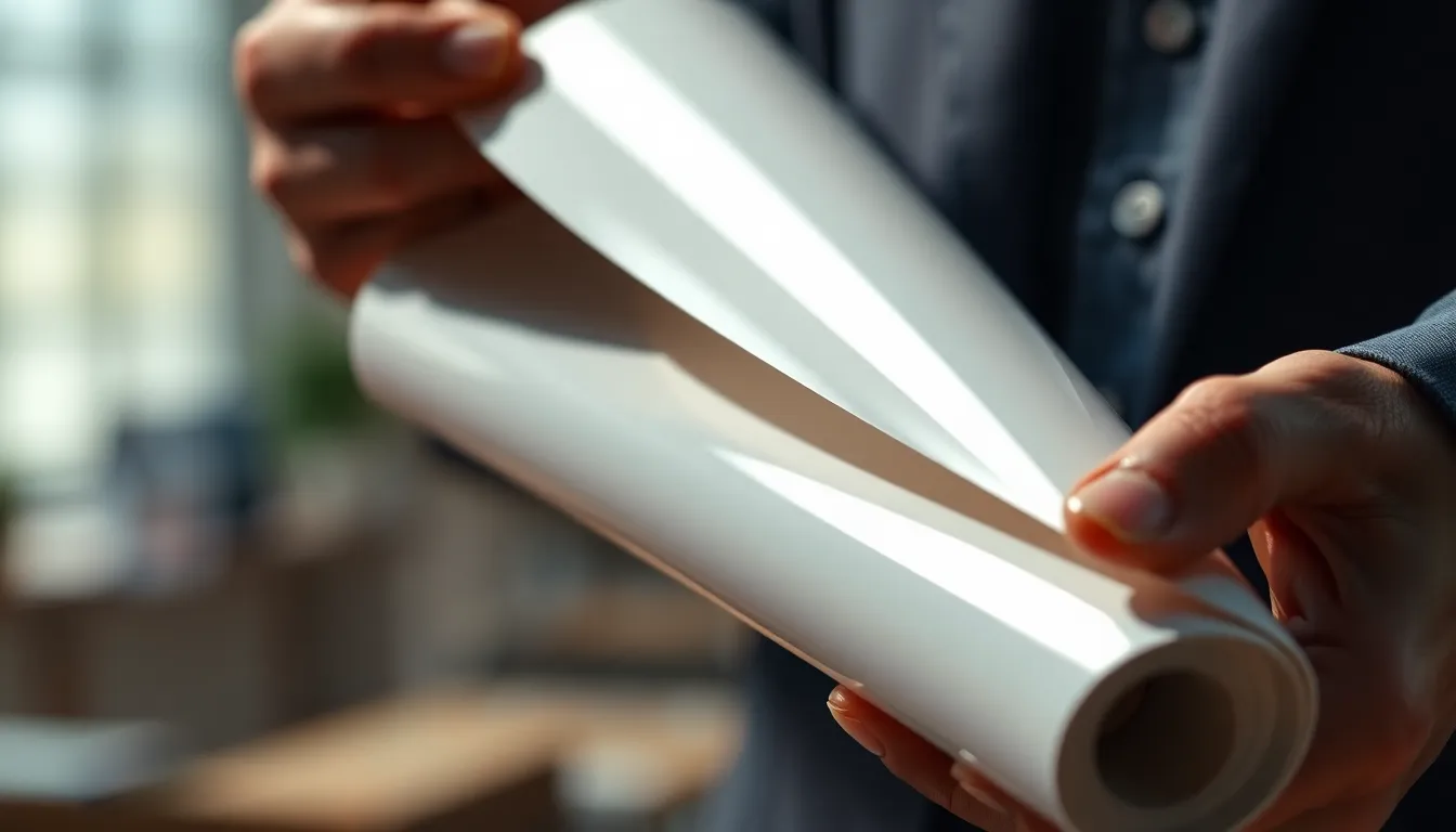 como se llama el material de las gigantografias